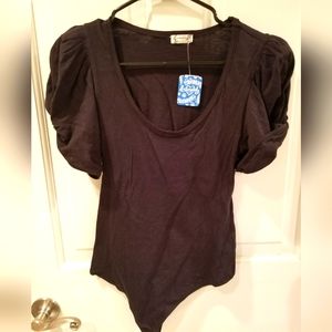 Free People Black Body Suit